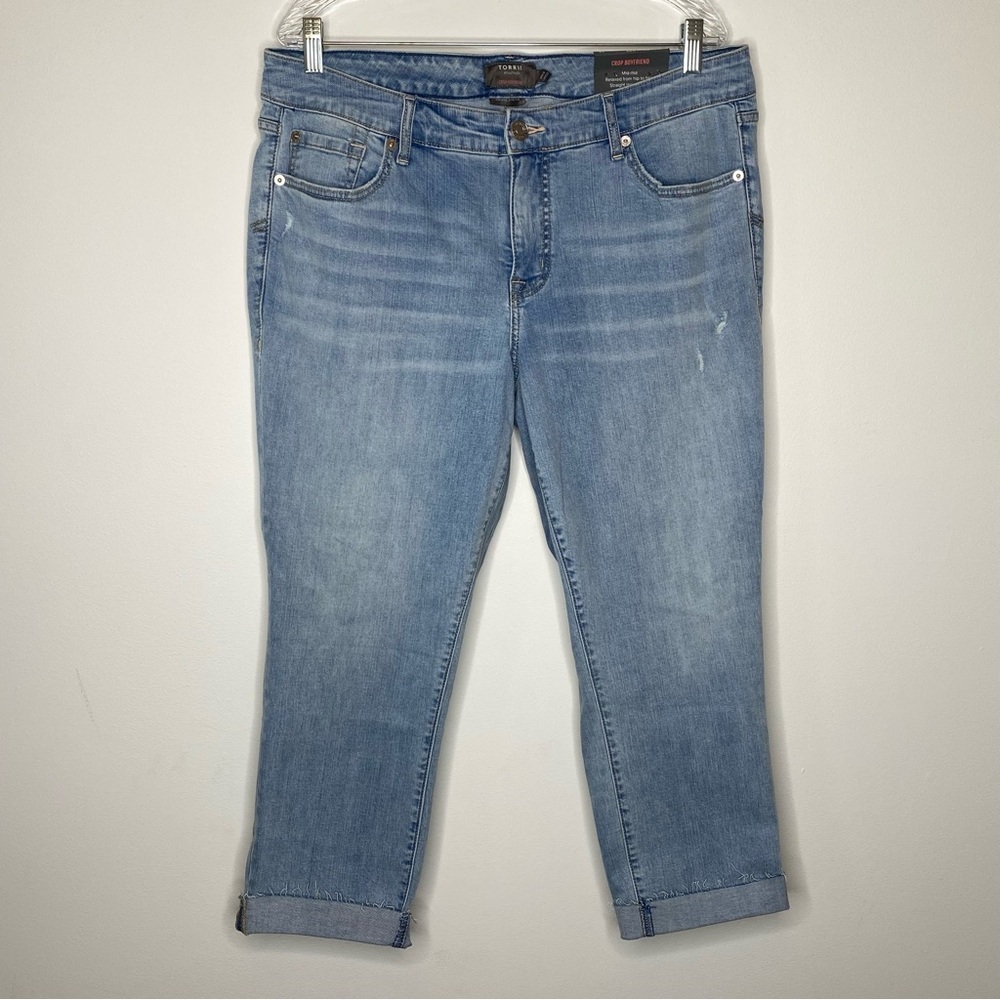 Torrid Crop Boyfriend Vintage Stretch Jeans
